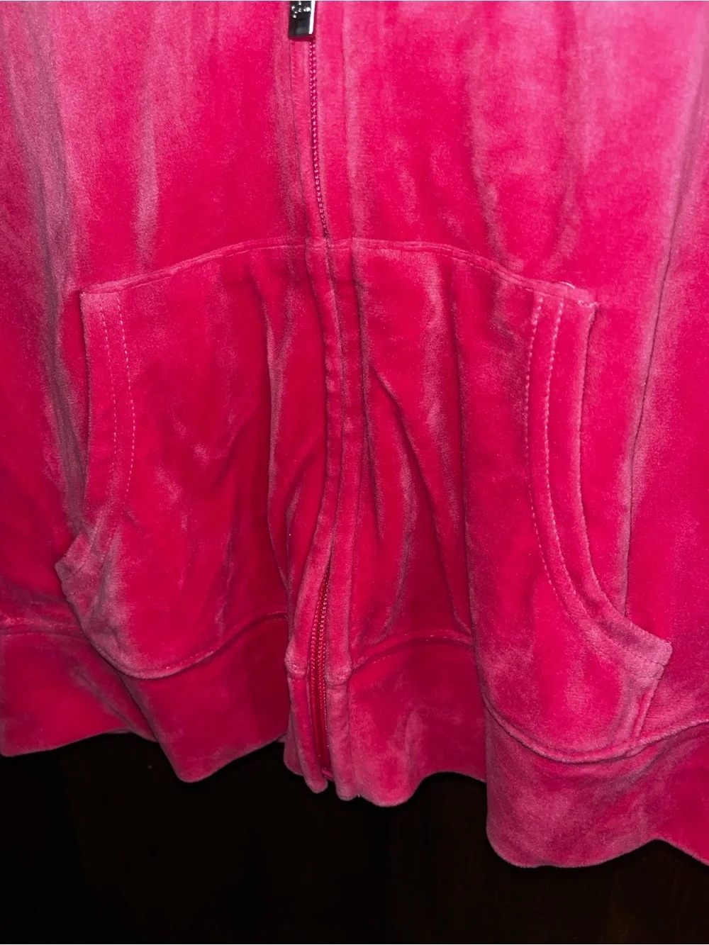 Authentic Juicy Couture Hot Pink Velour Tracksuit Set